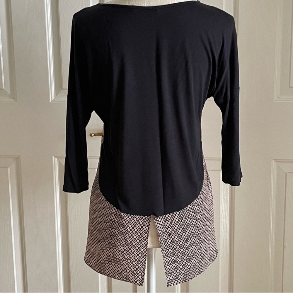 Oasis Pink and Black Floral Blouse - Picture 3 of 7